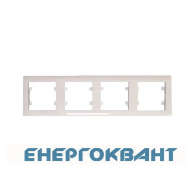 Рамка 4-кратна WL5241 Lumina-2, горизонтальна, кремова, Hager