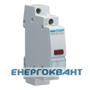 Сигнальна лампа SVN 122, червона, Hager Сигнальна лампа SVN 122, червона, Hager