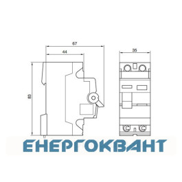 УЗО Hager CF226J (2П 25A 300мА AC)