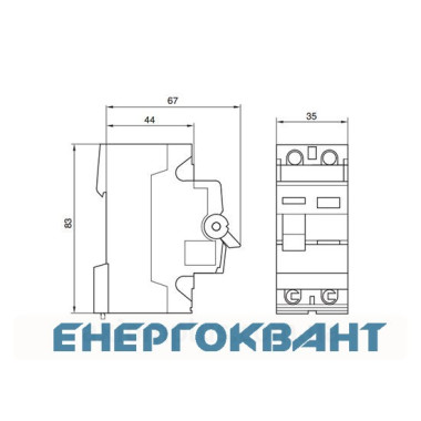 УЗО Hager CF226J (2П 25A 300мА AC)