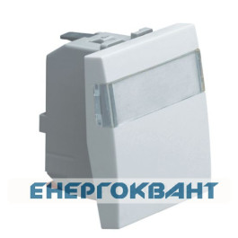 Універсальний вимикач Hager Systo WS006 з полем для напису 2М (білий)