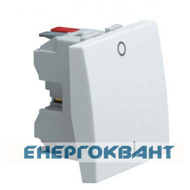 Двополюсний вимикач Hager Systo WS008 І-0 2М (білий)