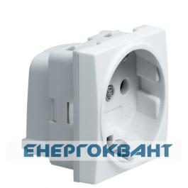 Розетка Hager Systo WS161 2М із заземленням (білий)