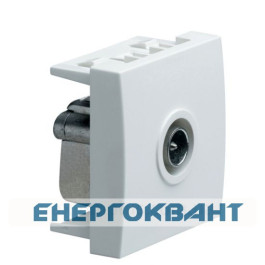 Кінцева TV розетка Hager Systo WS250 2М (білий)
