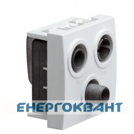 Кінцева TV-FM-SAT розетка Hager Systo WS256 2М (білий)